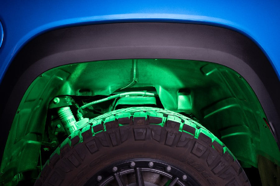 Diode Dynamics Stage Series Single Color LED Rock Lights - Green, M8, 2 Pack | Off-Road Vehicle Lighting for Trucks, Jeeps & ATVs | Waterproof & Durable for Outdoor Adventures
