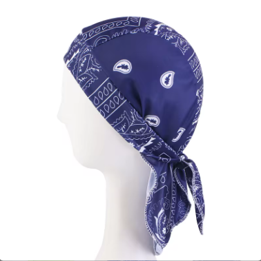 Stylish Biker Durag with Paisley Bandana Design - Comfortable & Breathable for Motorcycle Riders - Perfect for Cycling, Workouts, and Urban Fashion