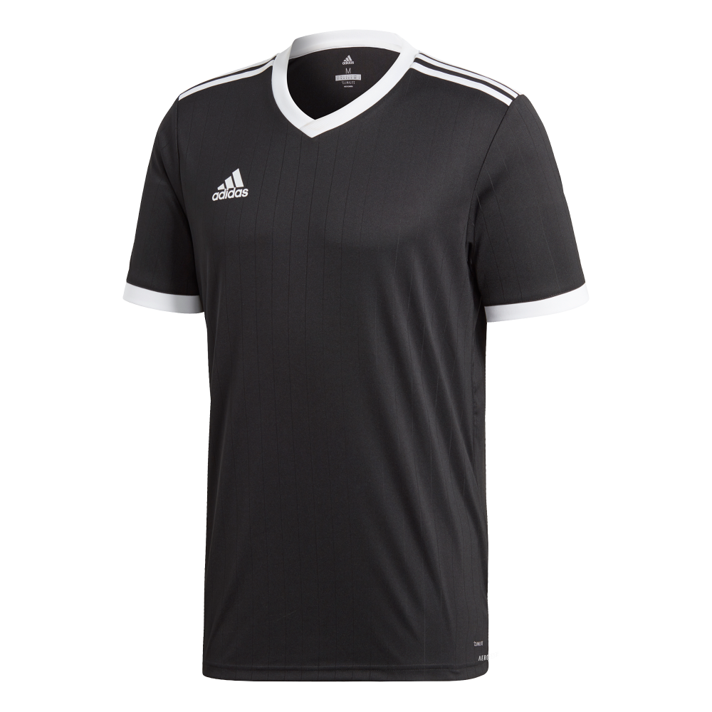 Adidas Youth Tabela 18 Soccer Jersey - Black & White - Lightweight Breathable Football Shirt for Kids - Perfect for Training, Matches & Team Sports