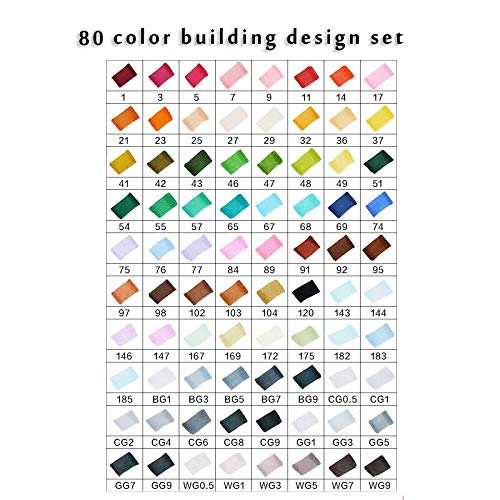 Cobaka 80-Color Art Marker Pen Set for Anime Sketching, Drawing & Watercolor - Professional Brush Pens for Artists & Students (White Marker Included) | Perfect for Manga, Illustration & Calligraphy