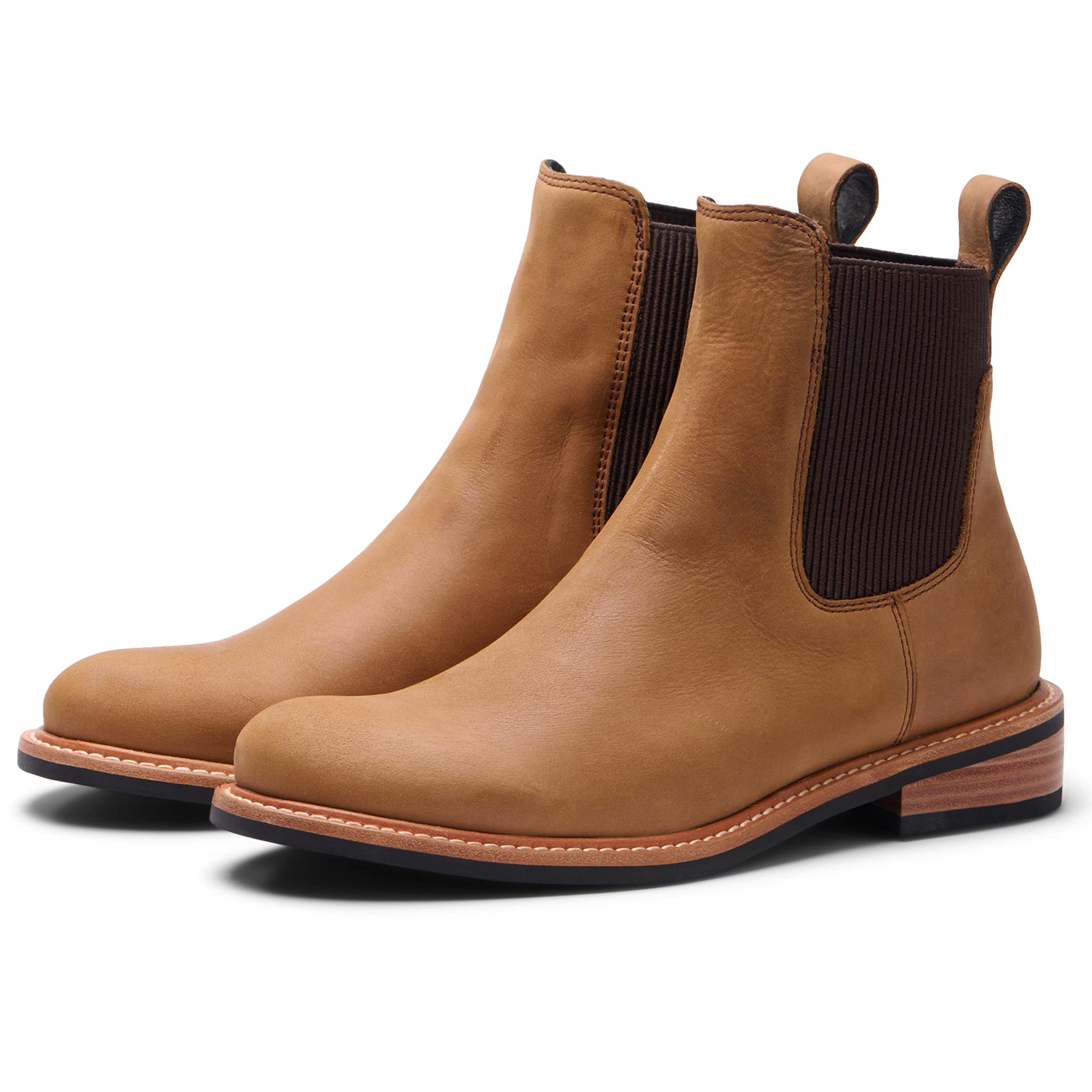 Nisolo Carmen Chelsea Boots for Women - Slip On Leather Ankle Booties | Comfortable Winter & Fall Fashion Boots | Dress Shoes for Work, Casual Outfits & Everyday Wear