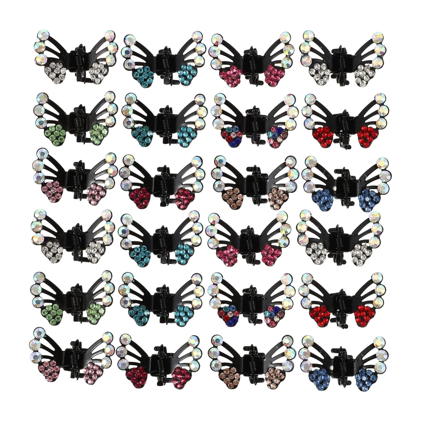 36pcs Octopus Hair Clips Set - Sparkle Butterfly Bang Clips for Women & Girls, Non-Slip Hair Clamps for Ponytails, Braids & Updos - Perfect for School, Parties & Daily Styling