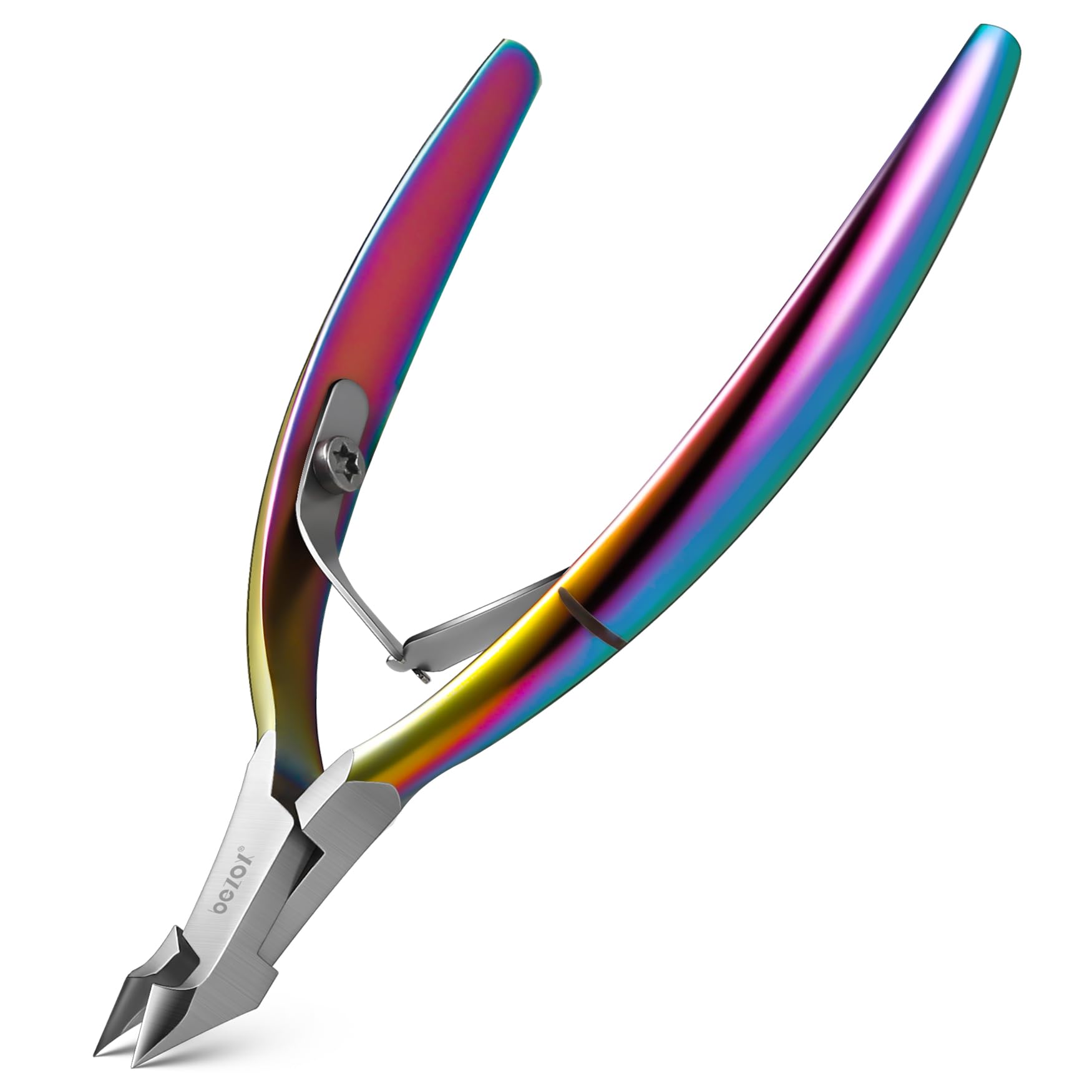 BEZOX Professional Stainless Steel Cuticle Nipper & Cutter - Precision Manicure Pedicure Tool for Dead Skin Removal - Durable Nail Clippers for Fingernails & Toenails - Perfect for Salon & Home Nail Care