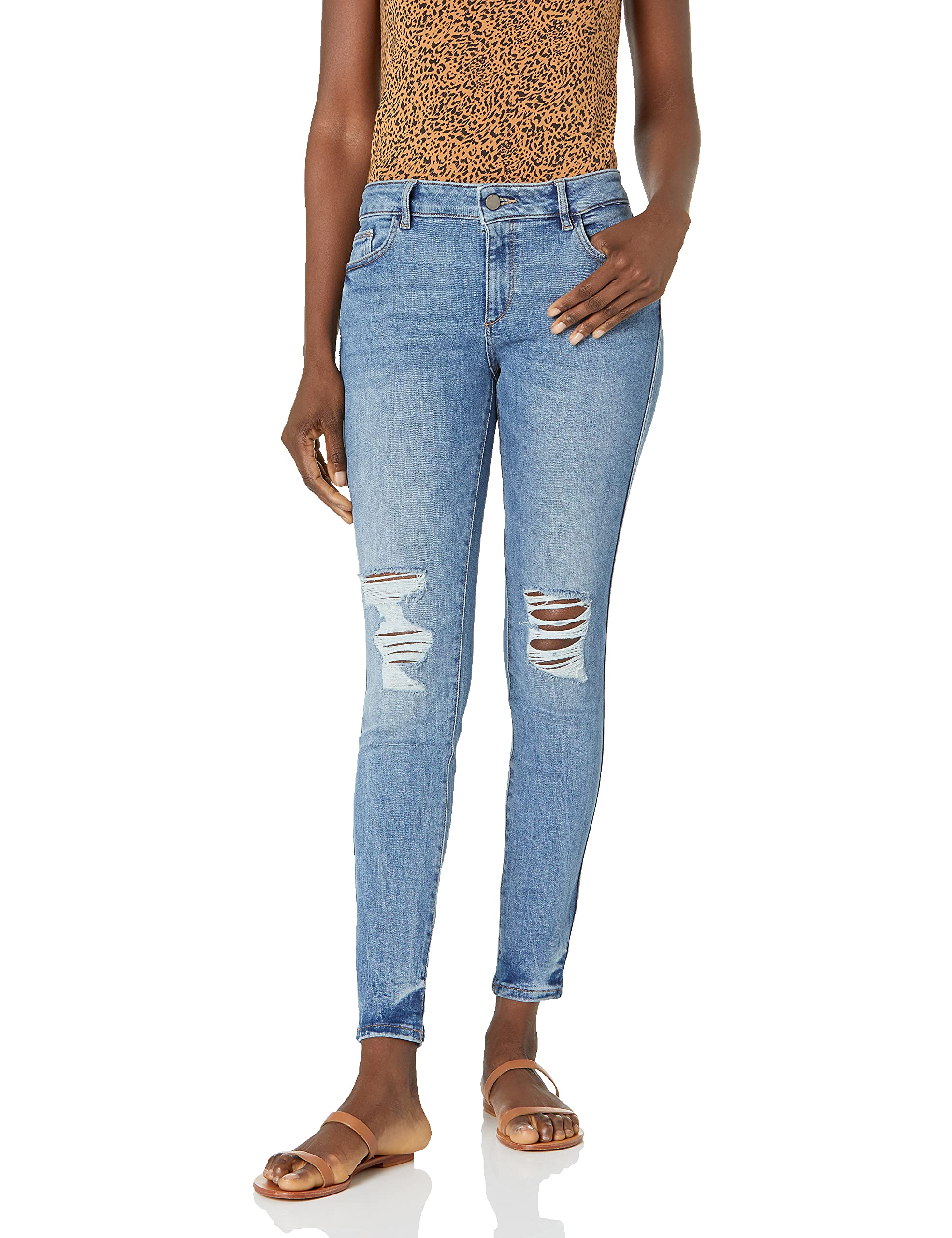 DL1961 Women's Emma Instasculpt Low Rise Skinny Jeans - Stretch Denim Pants for Everyday Comfort | Perfect for Work, Casual Outings & Date Nights