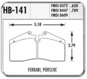 HB141F.650 HPS Performance Street Brake Pads - High Performance Braking for Cars & Trucks - Perfect for Daily Commuting & Aggressive Driving