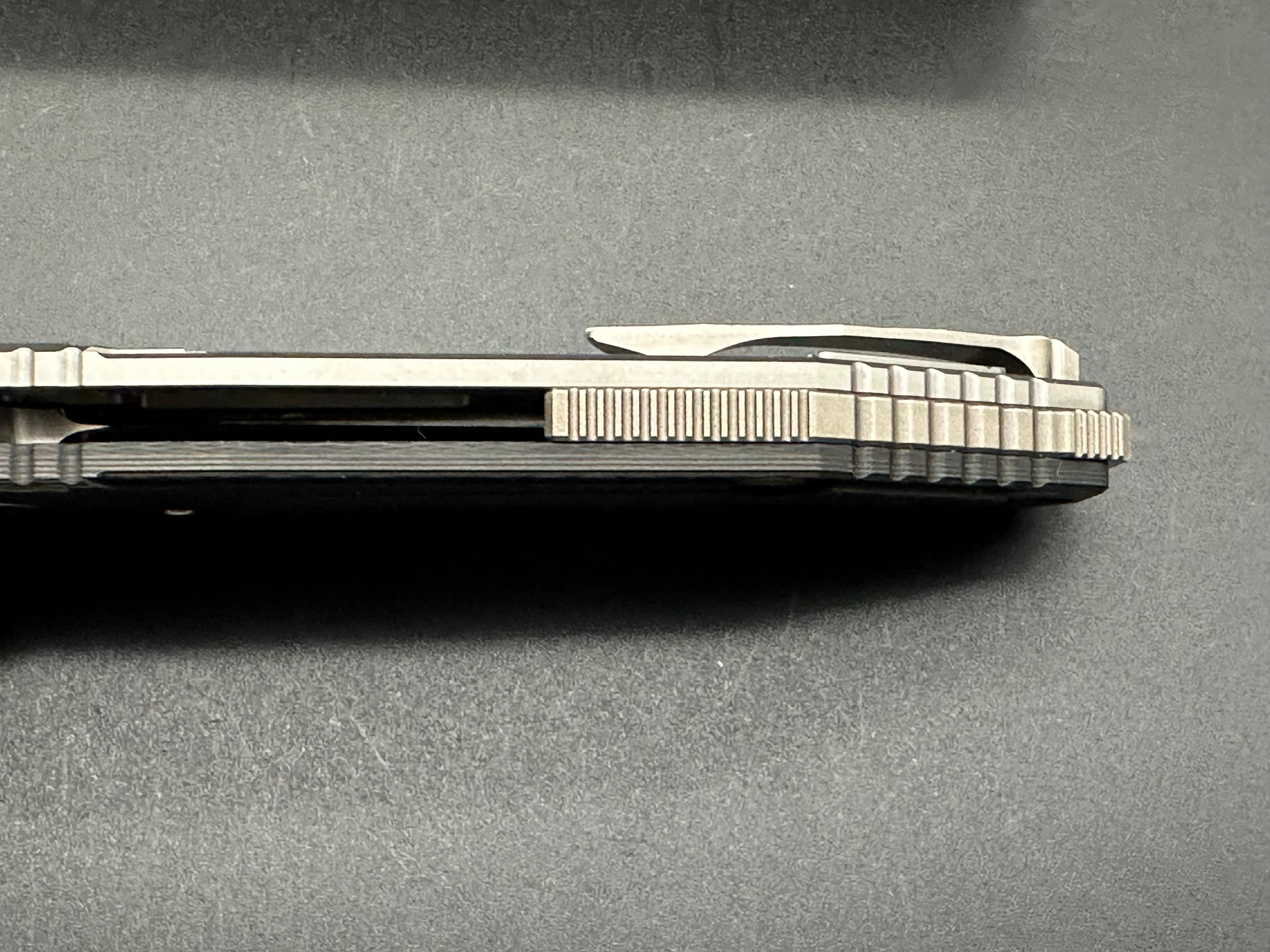Rockstead Ren ZDP-189 Mirror Finished Tanto Folding Knife - Ultra Sharp Japanese Steel Blade for EDC, Outdoor, and Tactical Use