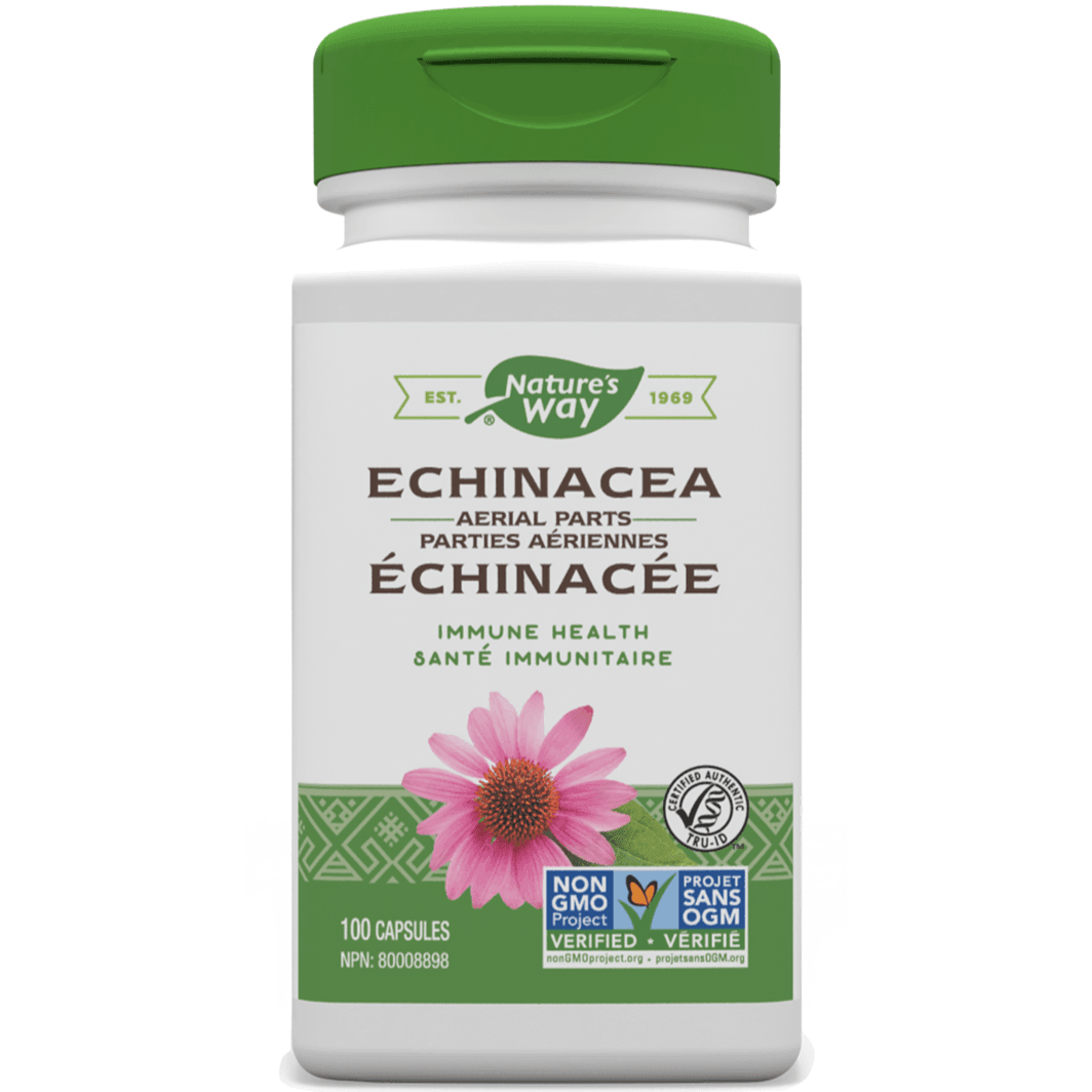 Nature's Way Echinacea 100 Capsules - Immune Support Supplement for Adults - Boost Wellness During Cold & Flu Season
