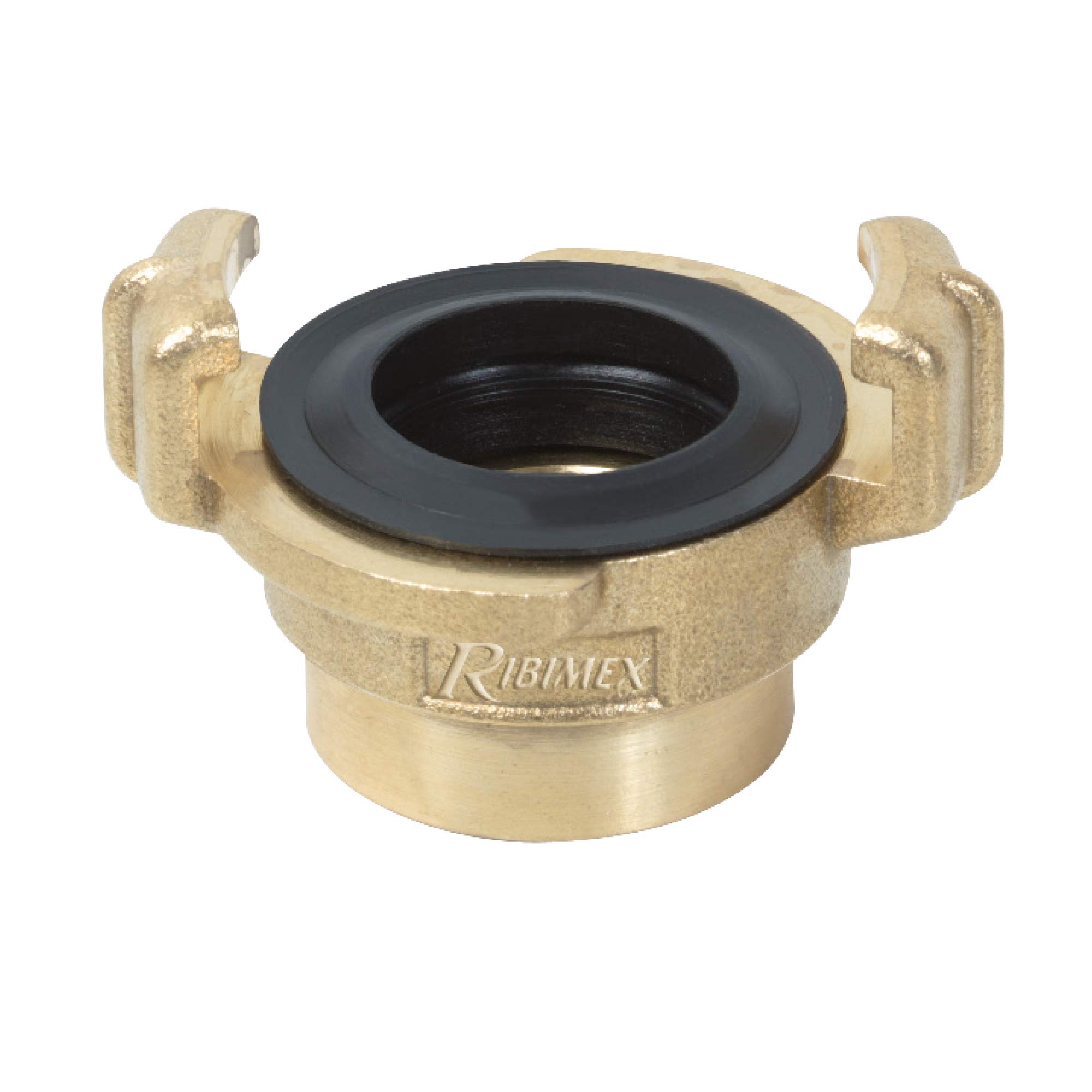RIBILAND 07364 Female Express Gold Brass Connector 20 x 27 mm - Perfect for Electrical Wiring, DIY Projects, and Home Repairs