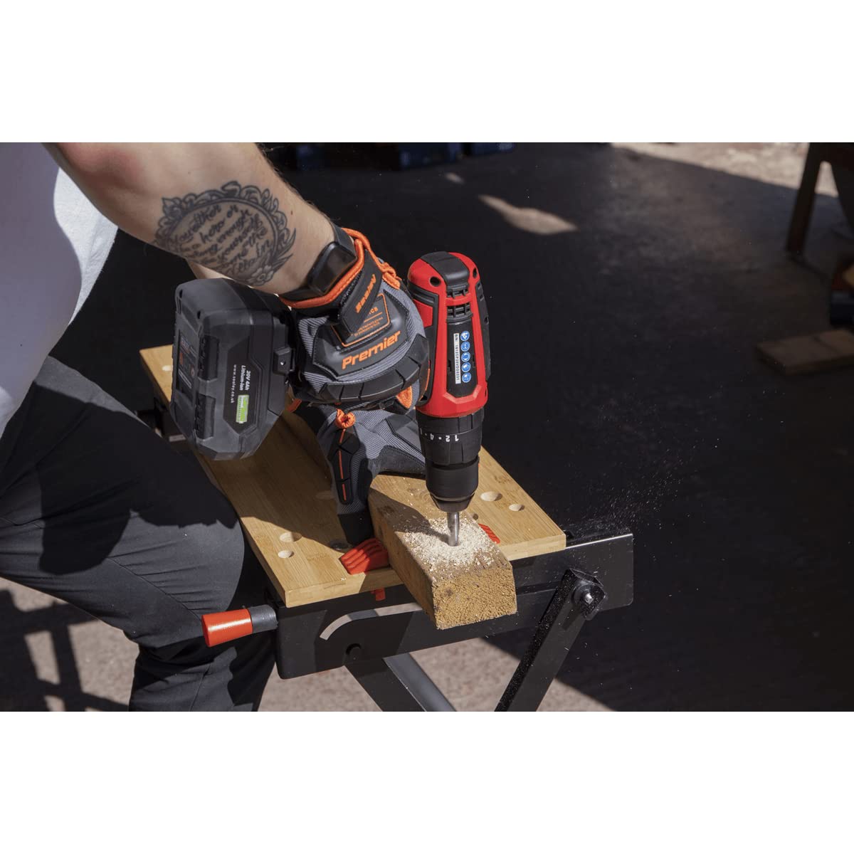 Sealey CP20VDD 20V Cordless Hammer Drill/Driver - 13mm Chuck, Body Only - Perfect for DIY Projects, Home Repairs & Professional Construction Work
