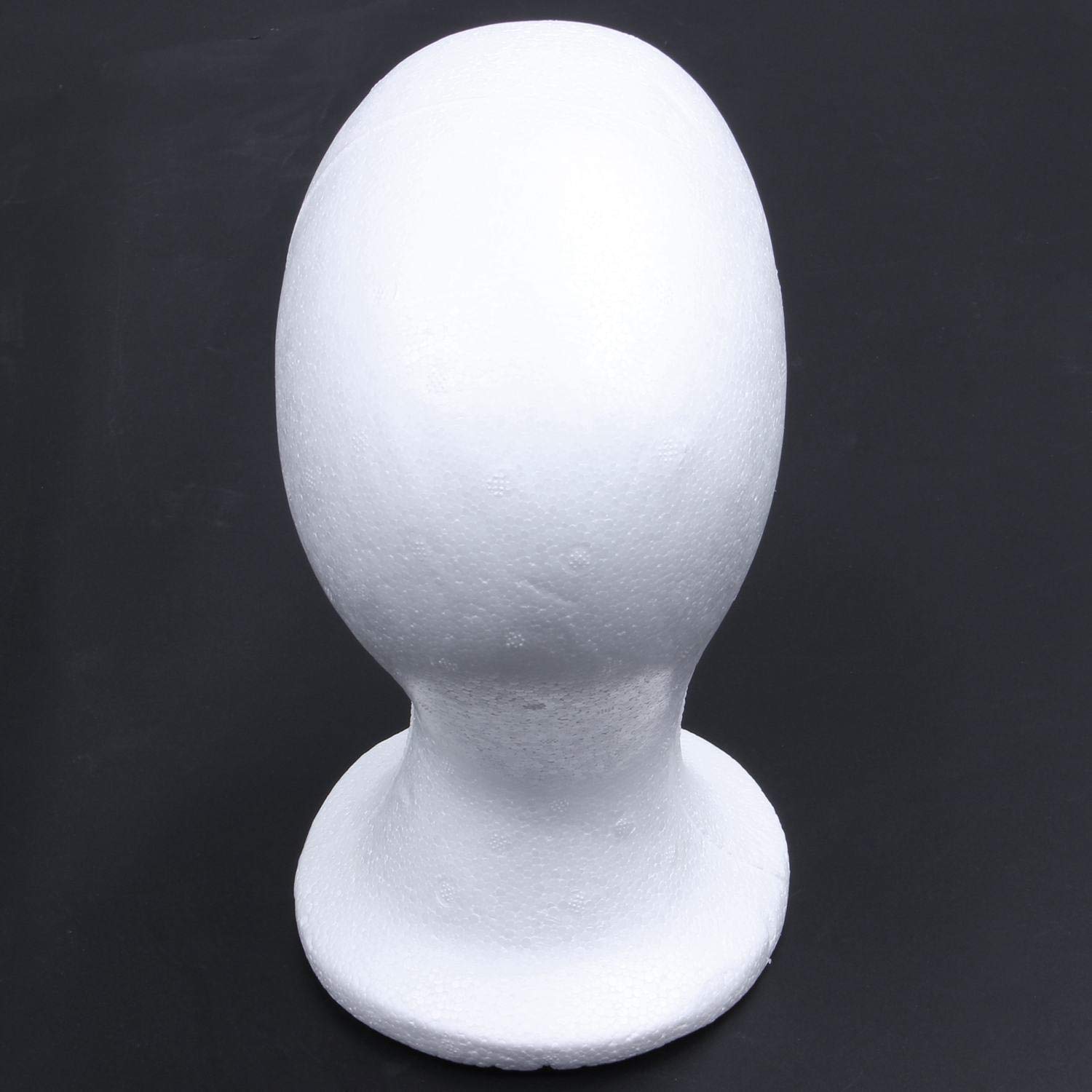 Jayzee White Female Foam Mannequin Head for Wig & Hat Display - Perfect for Salon, Beauty School, and Retail Store Displays
