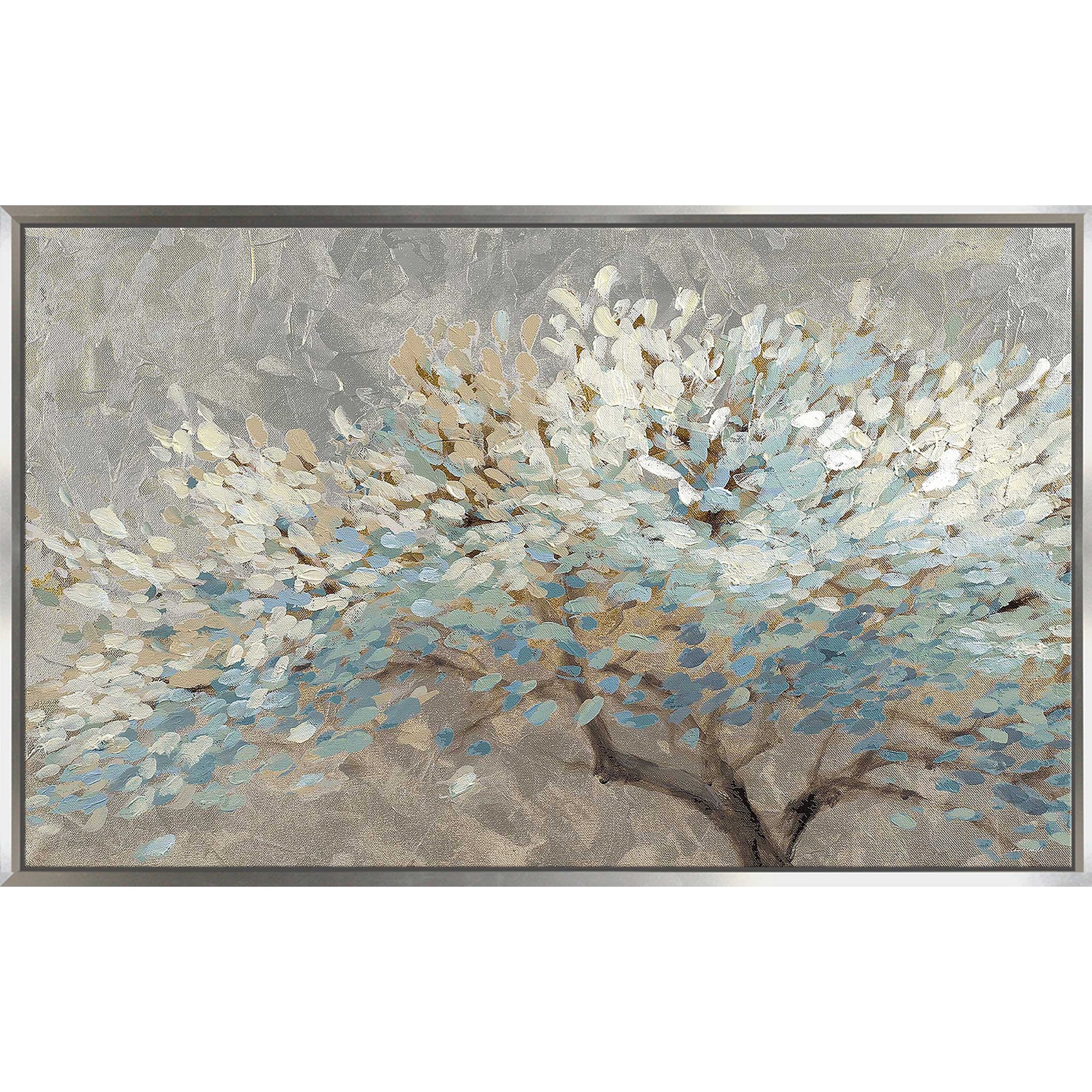A Thousand Silver Lifetimes Floating Canvas Print - Modern Wall Art for Living Room, Bedroom & Office Decor