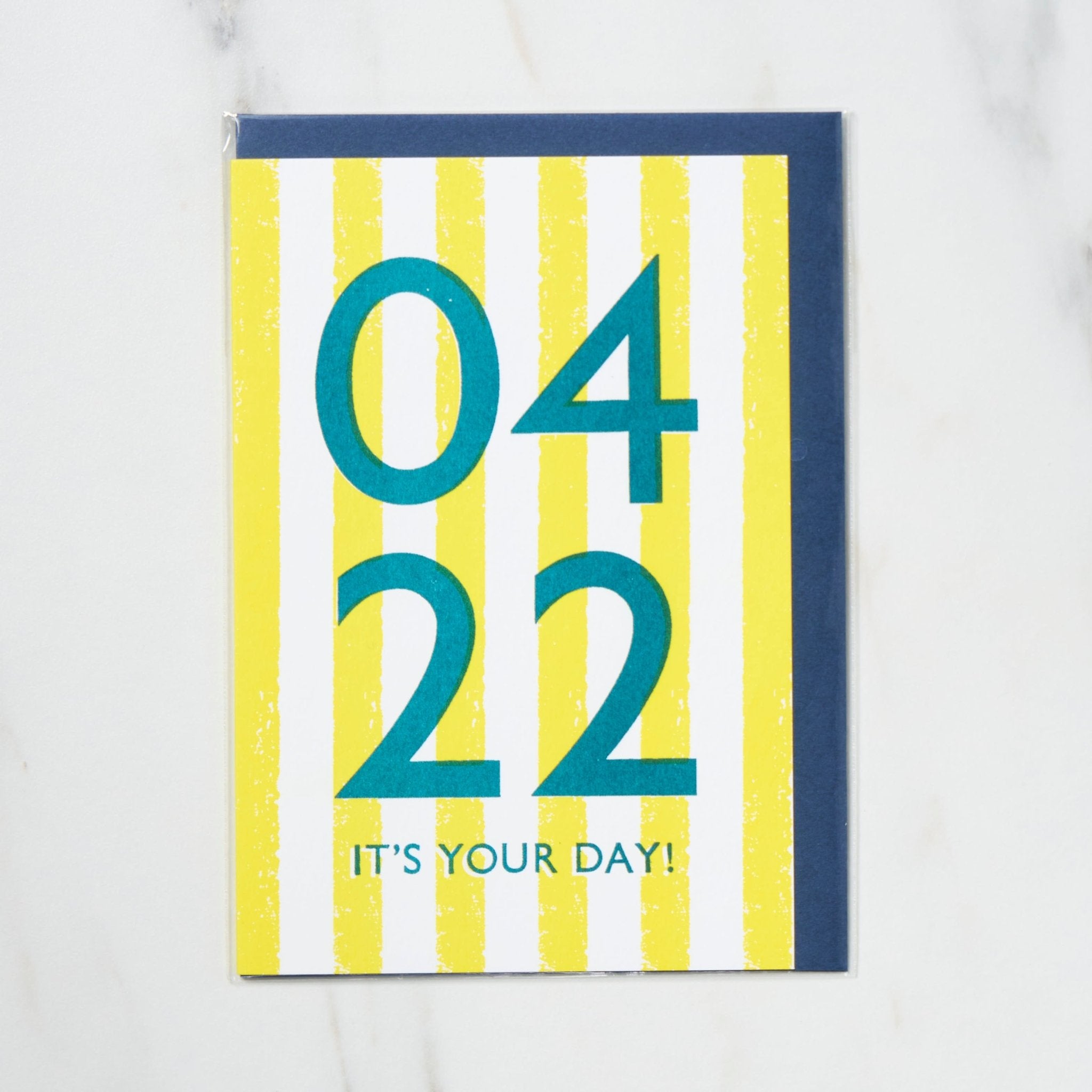 365 Find Your Day Card - April Edition | Premium Letterpress Greeting Card for Birthdays, Anniversaries & Special Occasions