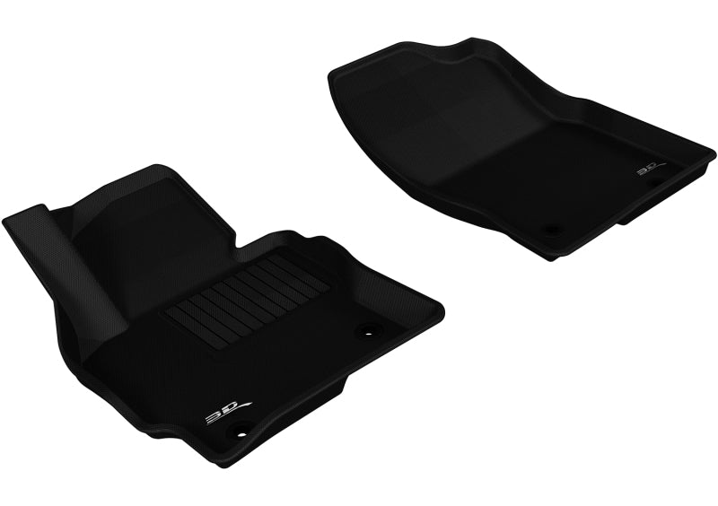 3D MAXpider Kagu Custom Fit Floor Mats for 2013-2016 Mazda CX-5 First Row - Premium All-Weather Protection & Anti-Slip Design - Perfect for Daily Commute, Road Trips & Family Adventures (Black)