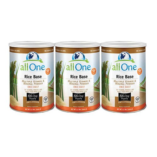 AllOne Rice Base Multivitamin & Mineral Powder - Daily Whole Food Supplement with 6g Protein & Amino Acids (66 Servings) | Ideal for Active Lifestyles, Vegan Diets & Nutritional Support