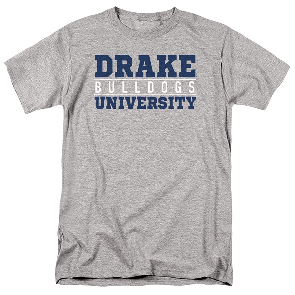 Drake University Official Between The Lines Unisex Adult T-Shirt - Comfortable Cotton Tee for Men & Women - Perfect for School Spirit, Game Days & Casual Wear - Size Large