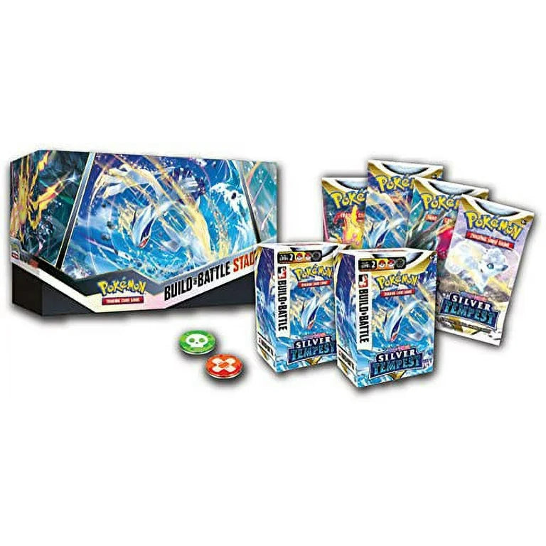 Pokemon Sword & Shield Silver Tempest Build & Battle Stadium Box Set - Trading Card Game Deck Builder for Competitive Play & Collectors | Perfect for Tournaments, Game Nights & Gifts
