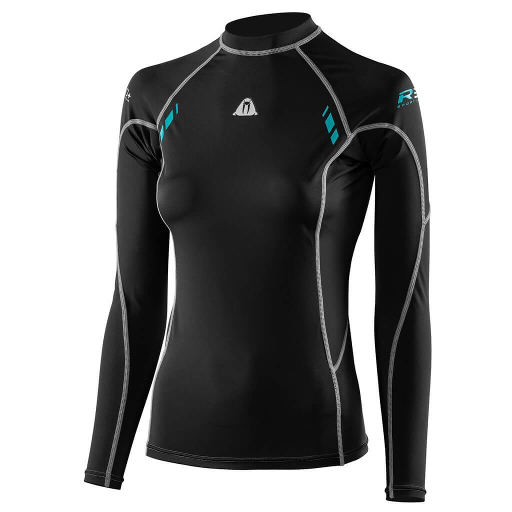 Women's Waterproof R30 Long Sleeve Rash Guard UV Protection Swim Shirt - Perfect for Surfing, Swimming & Outdoor Water Sports
