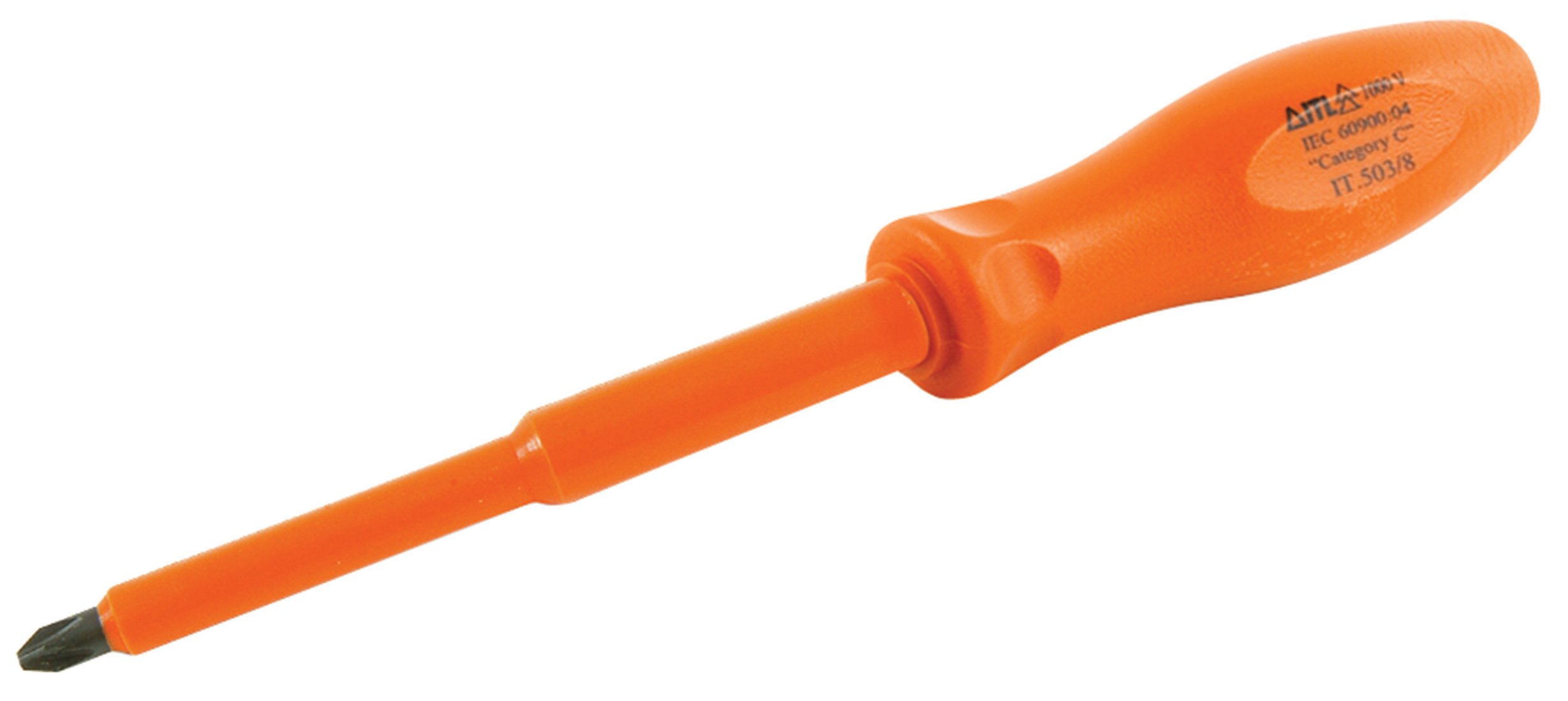 CH Hanson USC01980 Insulated Number 1 Pozidrive Screwdriver Blade - 3/16-Inch X 3-Inch - Electrical Tool for Safe Wiring & DIY Projects