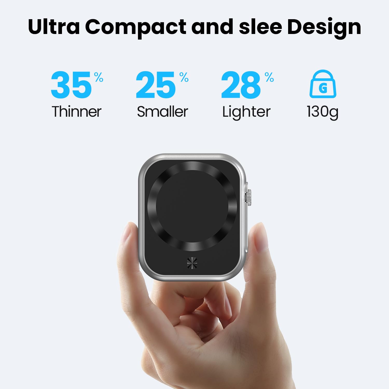 Magnetic Portable Charger 5000mAh - Magsafe Power Bank with 22.5W Fast Charging | Wireless Charger for iPhone 15/14/13/12, Apple Watch Series & AirPods | Perfect for Travel, Outdoor & Daily Use