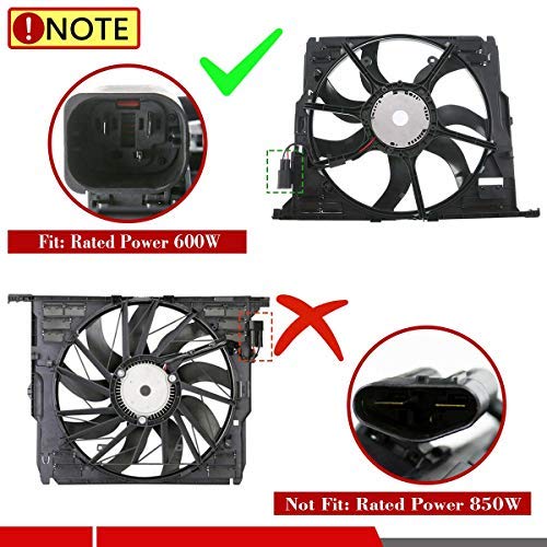 Premium Engine Radiator Cooling Fan Assembly for BMW F10 F11 F12 F06 F01 F02 Models - Compatible with 528i 530i 535i 535i xDrive 640i 740i & More - High Performance Cooling Solution for Hot Weather & Heavy Traffic Driving