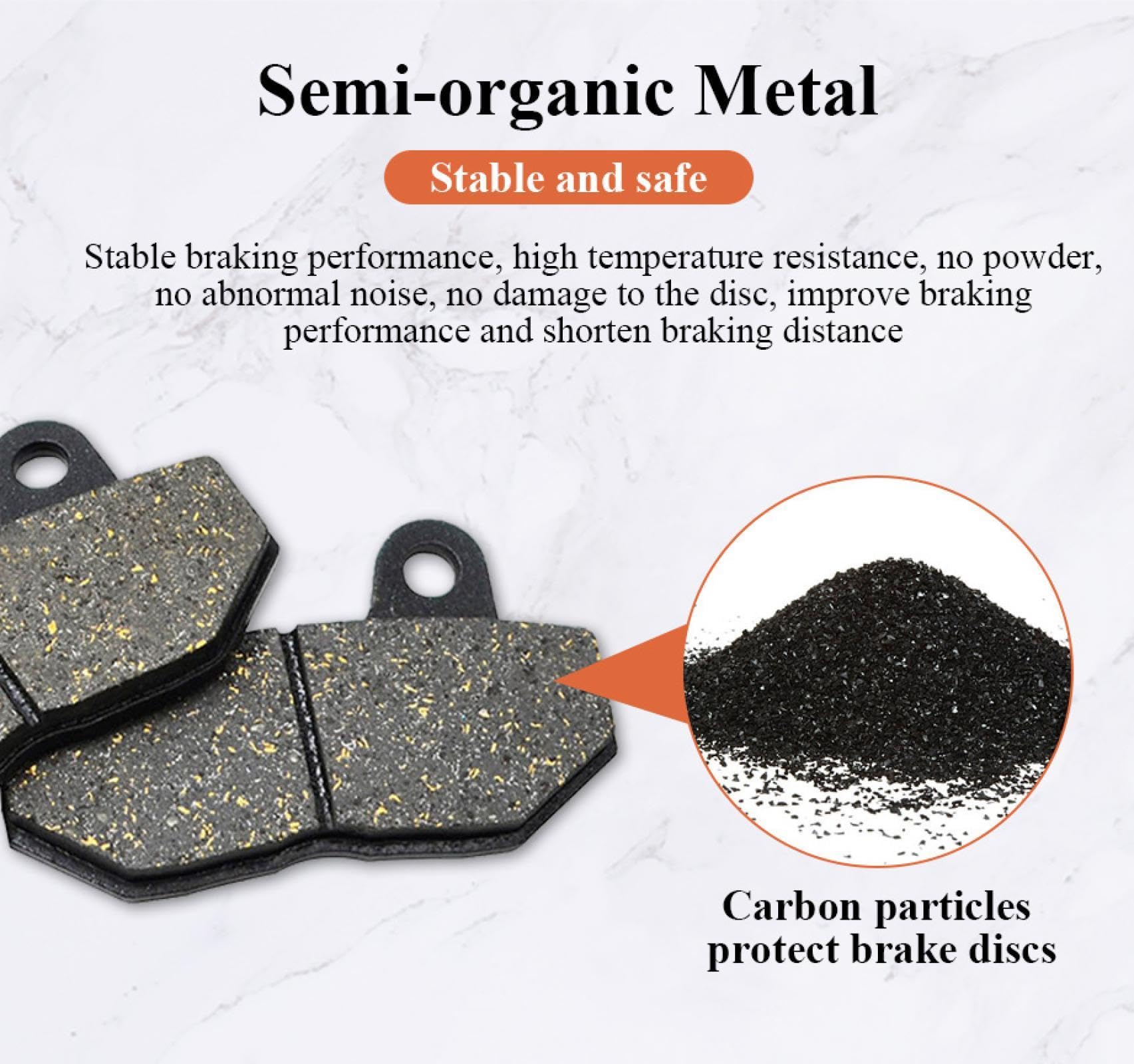 High-Performance Motorcycle Brake Pads for SUZUKI VZR 1800 VZR1800 Boulevard M109R K6 K7 (2006-2007) - Front Brake Pads for Smooth Stopping & Enhanced Safety - Perfect for City Commuting & Highway Riding