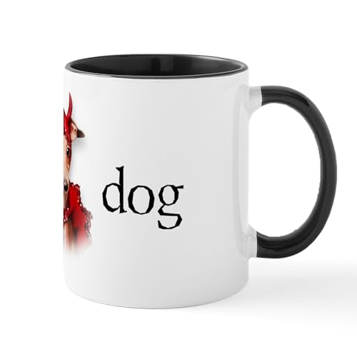 White/Black Inside - Italian Greyhound Devil Dog Mug