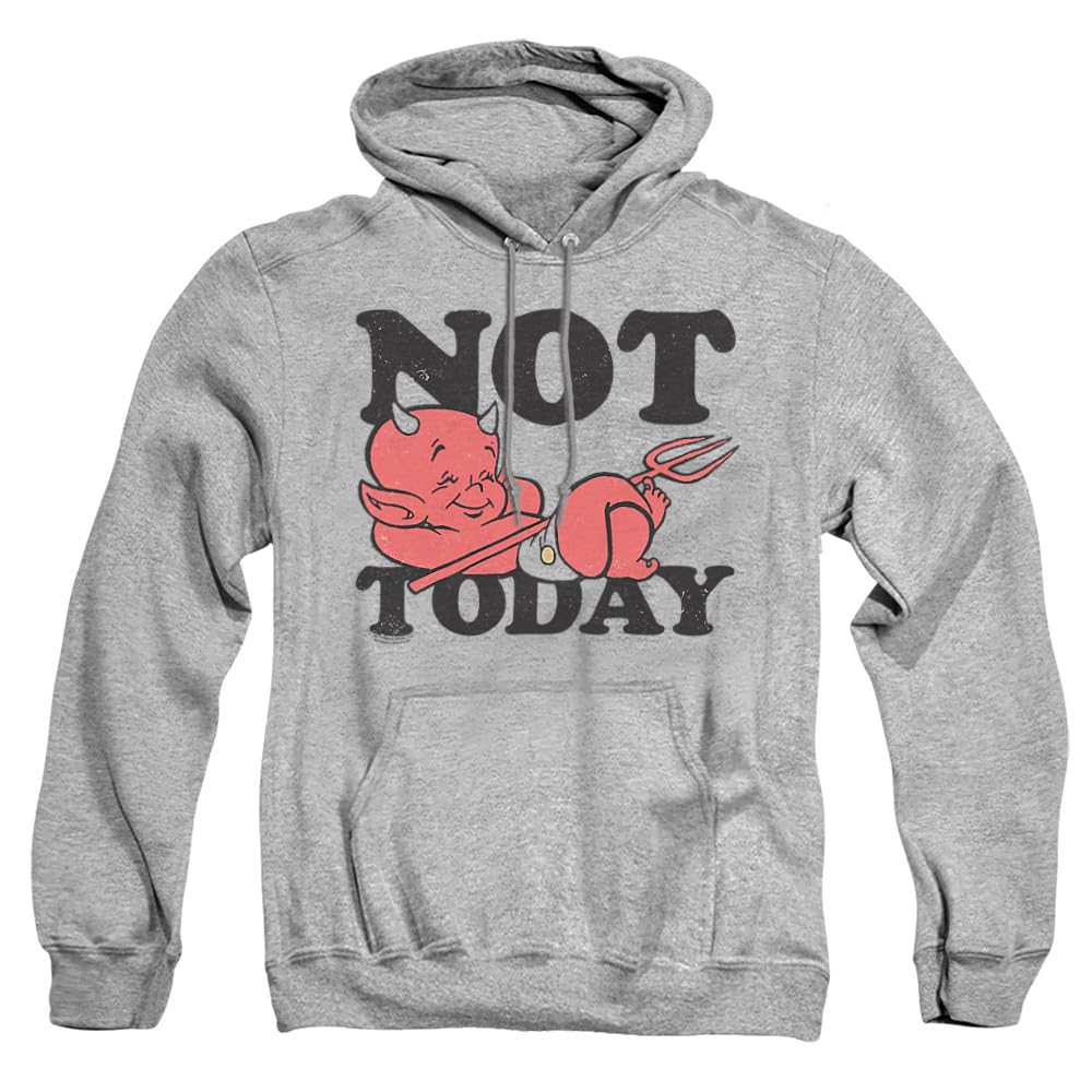 Trevco Hot Stuff Not Today Unisex Adult Pullover Hoodie - Comfortable & Stylish Casual Wear for Men & Women - Perfect for Everyday Use, Gym, and Outdoor Activities