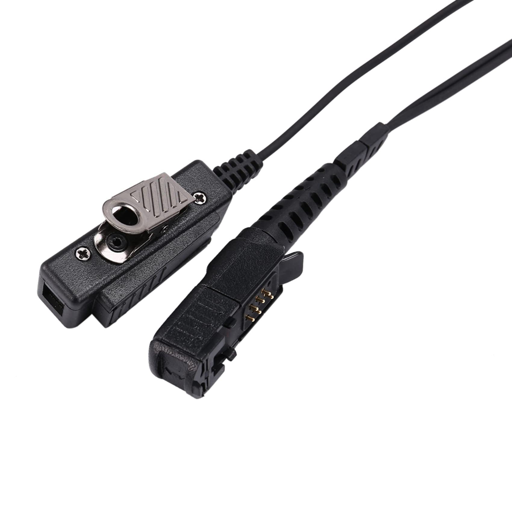 Bcowtte 2X MTP3100 MTP3200 MTP3250 MTP3550 Earpiece Headset with PTT Button for Two-Way Radio - Perfect for Security, Construction & Emergency Communication