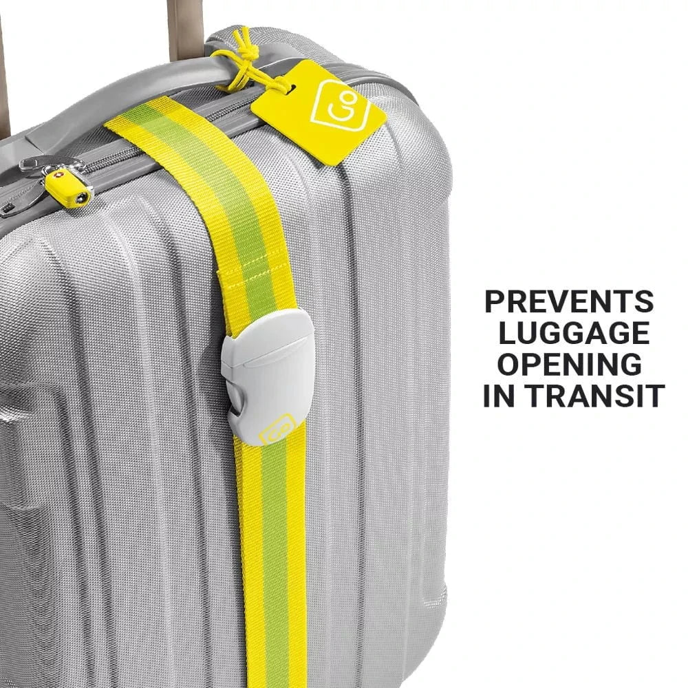 Durable Adjustable Travel Luggage Straps for Suitcases - Secure & Organize Bags for Airplane, Train & Cruise Travel