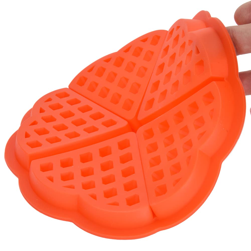 01 Heart-Shaped Silicone Waffle Mold - Non-Stick Mini Chocolate Waffle Maker for Breakfast Baking, Perfect for Muffins, Pancakes & Desserts - Ideal for Home Kitchen, Party Treats & Gift Giving