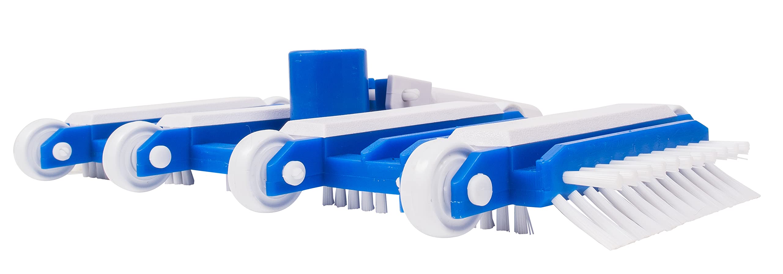 Commercial-Grade Vacuum Head with Wheels & Side Brushes for Concrete Swimming Pools - Heavy Duty Pool Cleaning for Hotels, Resorts & Large Backyard Pools