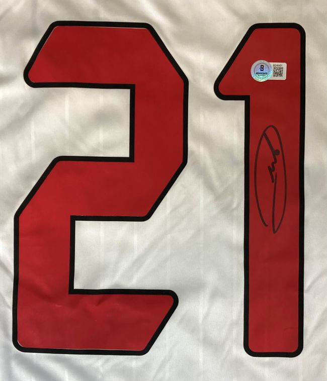 Andrea Pirlo Signed AC Milan Adidas 2007 Champions League Soccer Jersey - Authentic Match Worn Football Shirt - Perfect for Collectors, Fans & Sports Memorabilia Displays