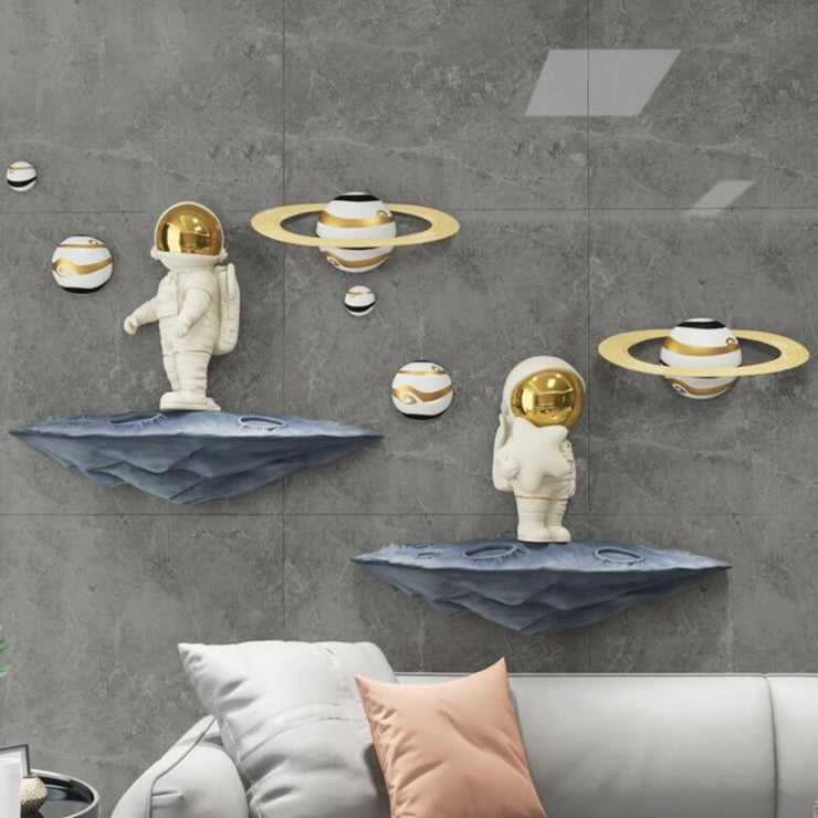 Astronaut Wall Art Decor | Space Themed Room Decor for Kids & Adults | Perfect for Bedroom, Nursery & Office Wall Decoration