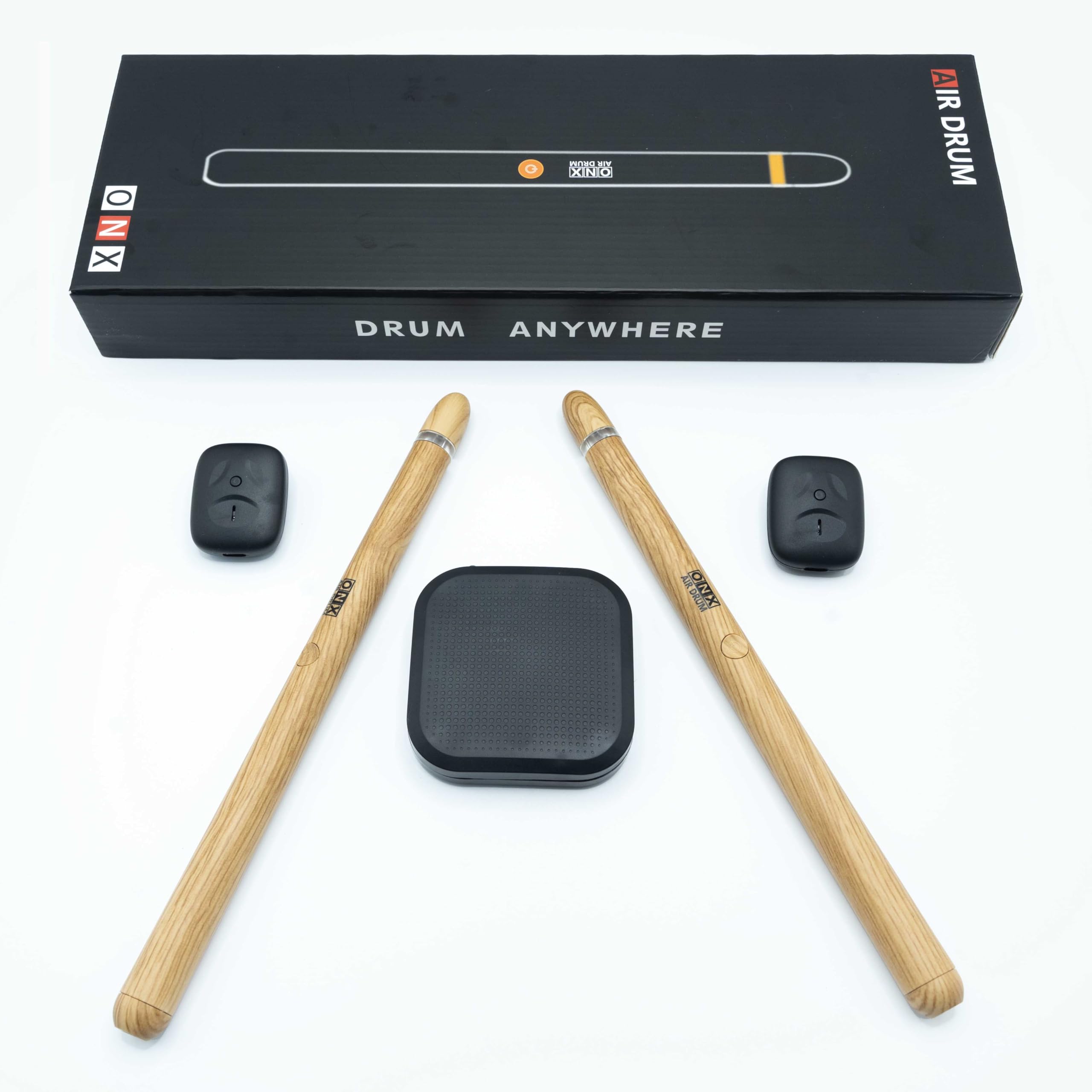 3rd Gen. Virtual Air Drum Set with Electric Drumsticks, Bluetooth & 8 Sounds - Electronic Drum Kit with Pedals for Adults & Kids | Perfect for Home Practice, Live Performances & Musical Gifts