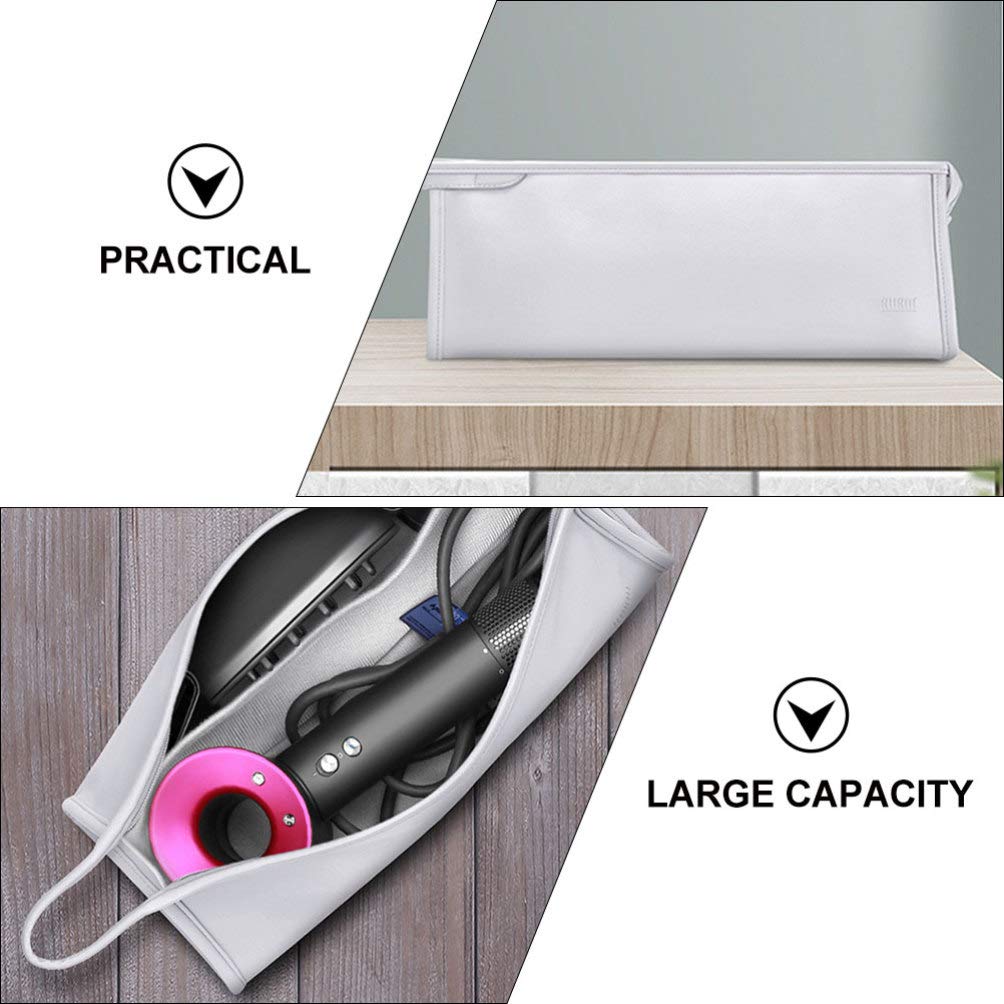 Portable Hair Dryer Storage Bag - Travel Nylon Case for Blow Dryer & Styling Tools