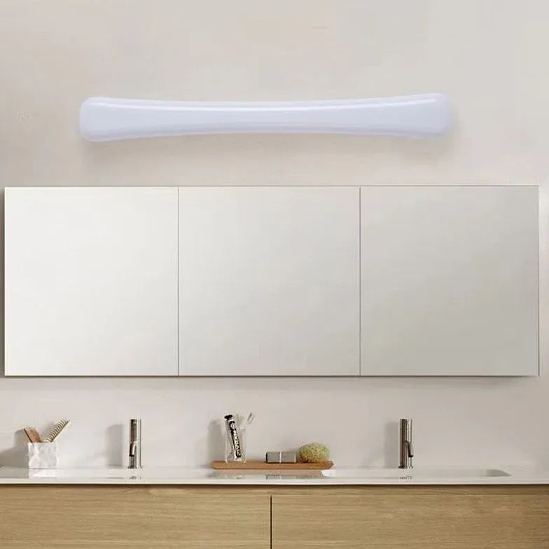 White LED Bathroom Mirror Lights with Slots - Perfect for Vanity, Makeup, and Shaving Lighting
