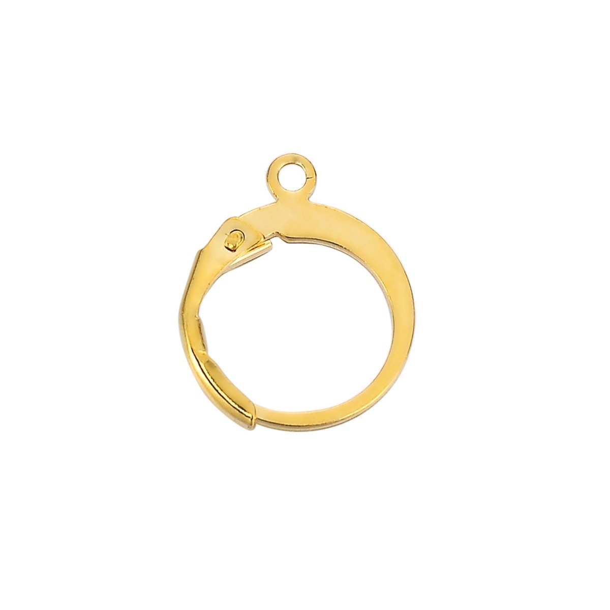 Non-Pierced Ear Cuffs for Women - 14.5mmx12mm Hoop Earrings with Secure Back Clips (10Pcs) - Perfect for Sensitive Ears, Fashion Accessories & Everyday Wear