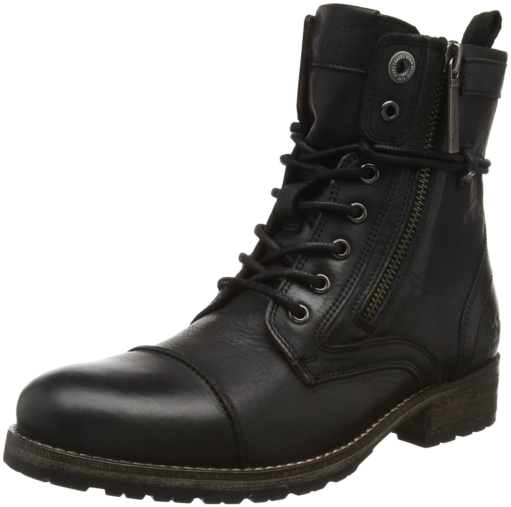 Pepe Jeans Women's Melting Ankle Boots - Black Mid Calf Boots Size 9.5 | Stylish Winter Fashion Booties for Casual Outings & Office Wear