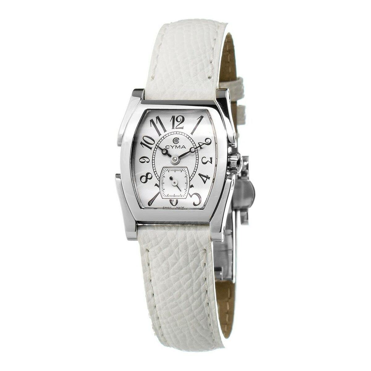 CYMA 9227 Women's Stainless Steel Watch with White Dial - Elegant Dress Watch for Office, Party & Special Occasions
