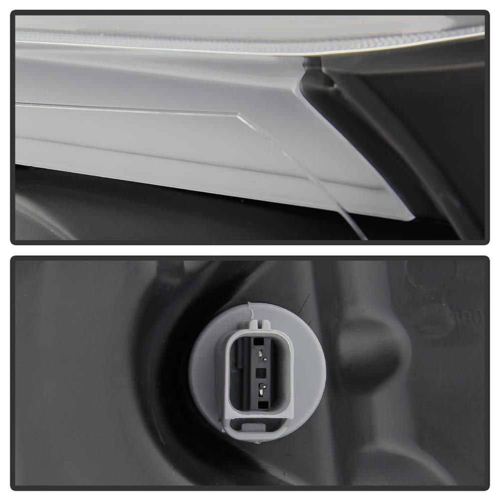 08-12 Ford Escape LED DRL Headlight Tubes - Black/Clear Lens for Enhanced Visibility & Style | Perfect for Night Driving & Custom Car Upgrades