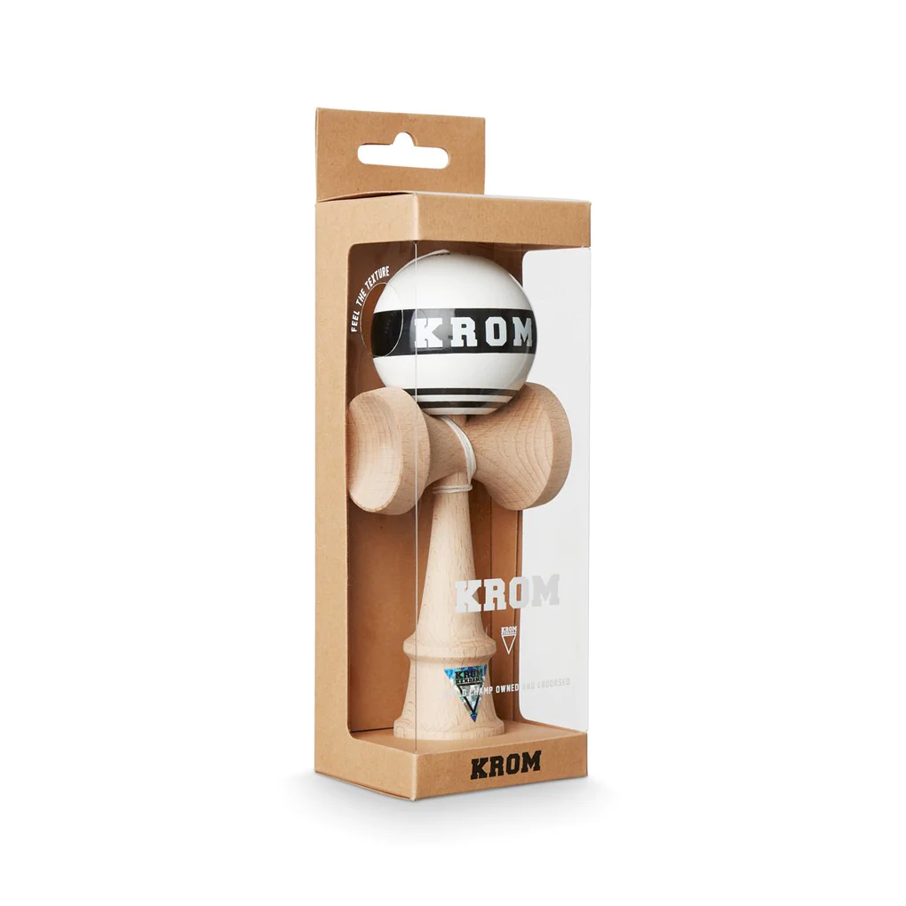 Krom Strogo Kendama - Premium Wooden Skill Toy for Beginners & Pros - Perfect for Juggling, Tricks, and Stress Relief