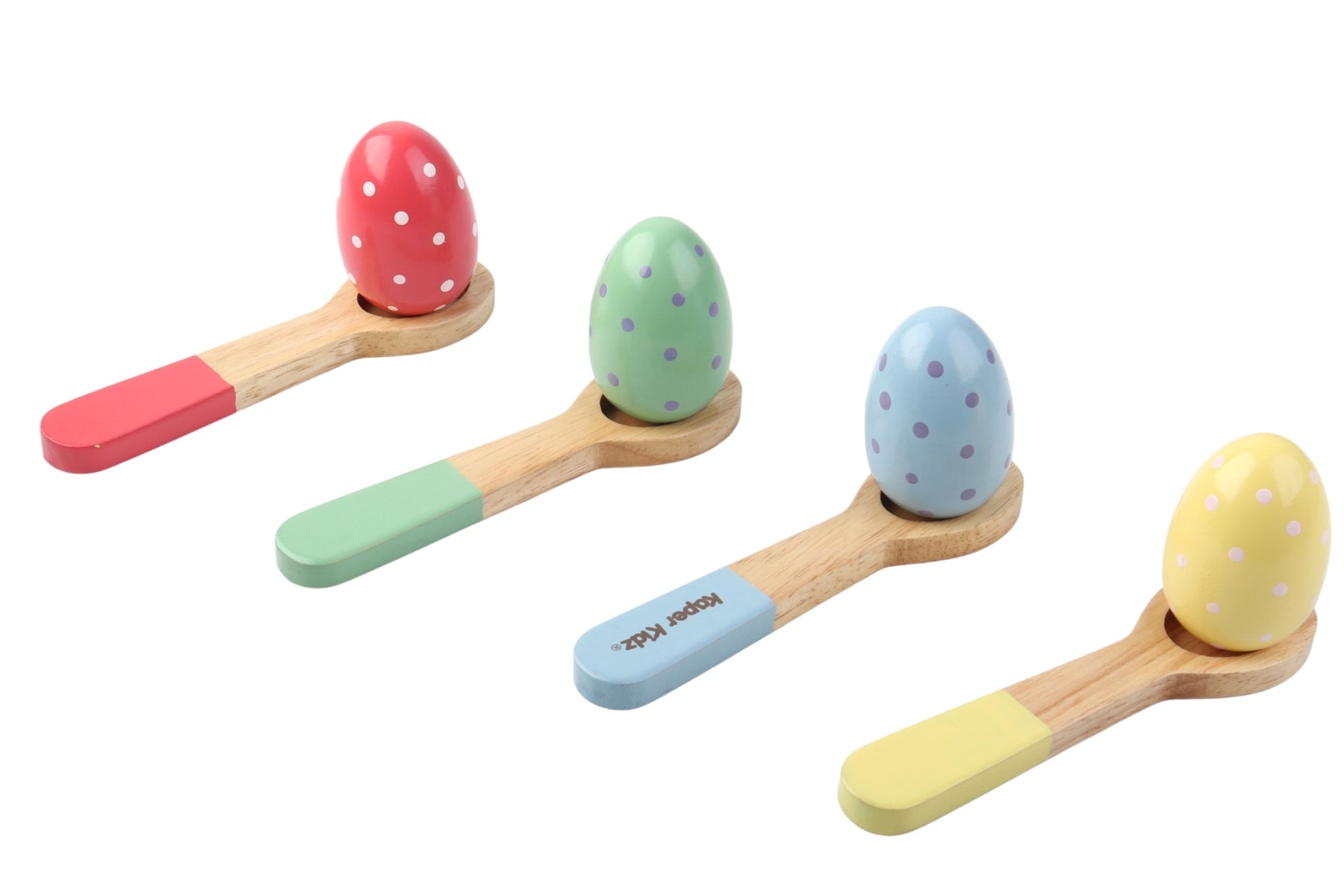 Premium Wooden Egg & Spoon Race Game Set - Fun Outdoor & Indoor Activity for Kids, Family Gatherings, Picnics, and Birthday Parties