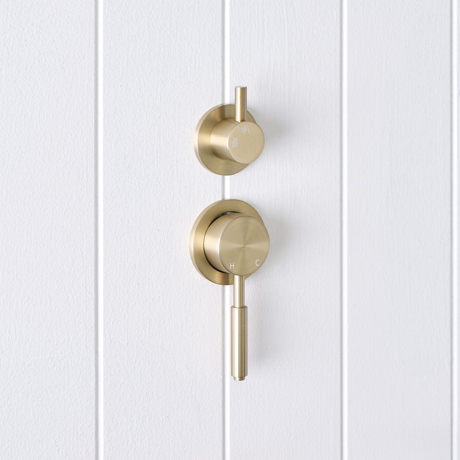 Premium Melbourne Diverter Mixer in Warm Brushed Nickel Finish - Perfect for Bathroom & Shower Faucet Upgrades