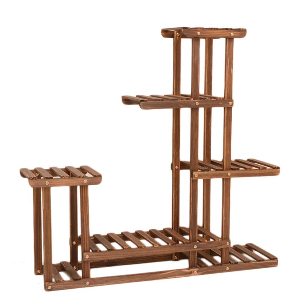 SHICHAO Wooden Plant Stand for Garden, Terrace, or Indoor Pots - Sturdy & Durable Support for Flower Pots, Planters (Size B) - Perfect for Patio, Balcony, and Home Decor
