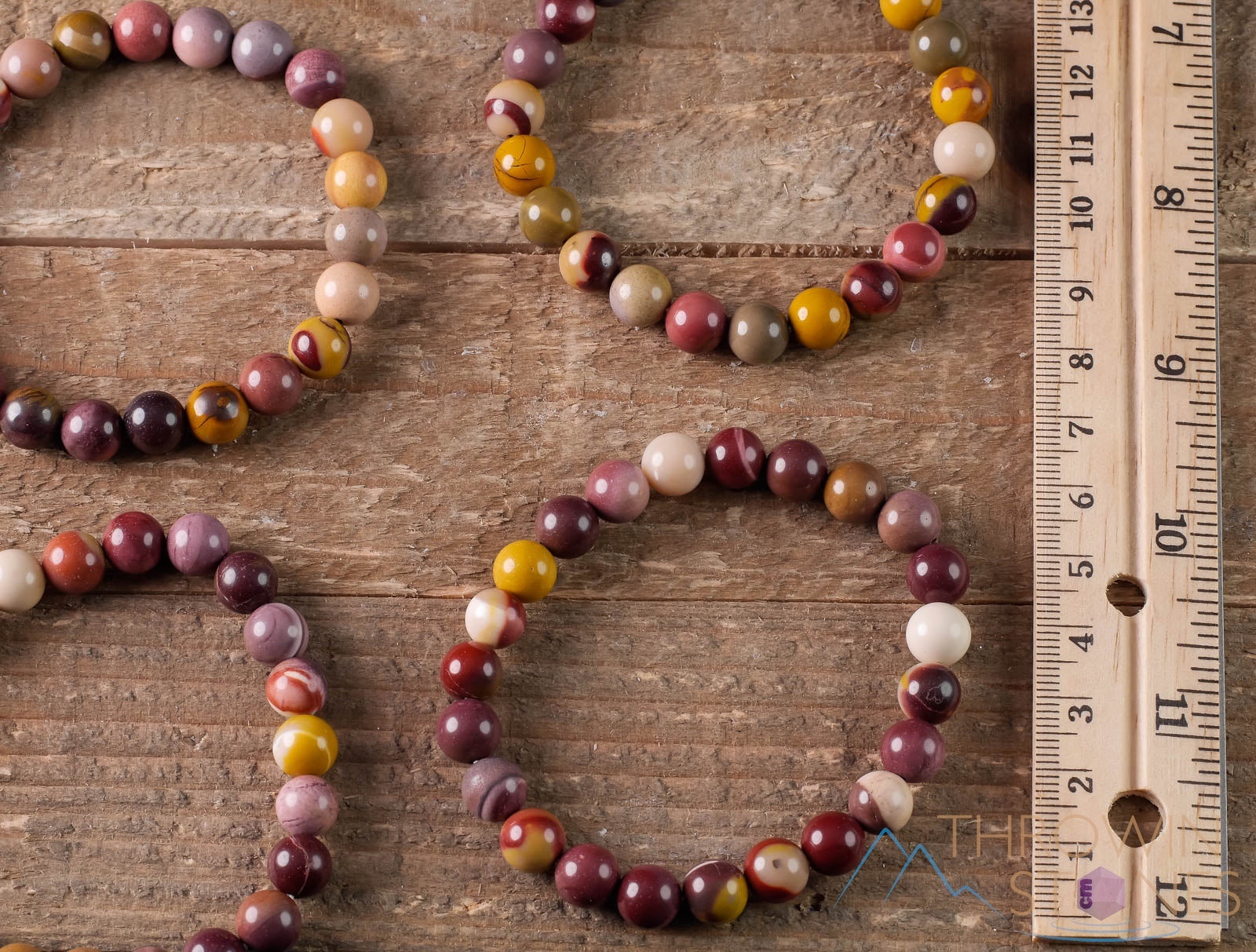 MOOKAITE JASPER Crystal Bracelet - Round Beads Handmade Healing Jewelry for Women, Natural Stone Beaded Bracelet (E0583) - Perfect for Meditation, Energy Healing & Spiritual Gifts