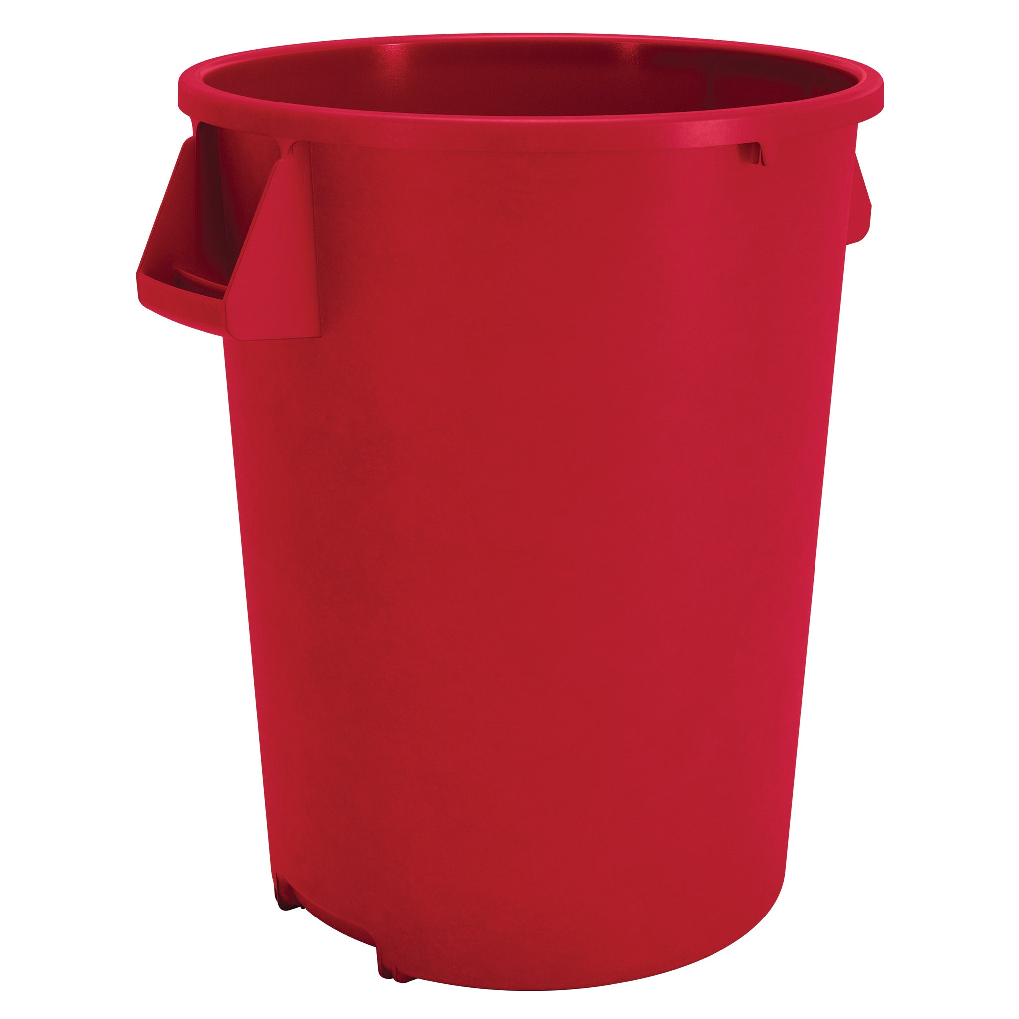 32 Gallon Color Coded Trash Can with Lid - Heavy Duty Waste Bin for Kitchen, Office, Garage & Outdoor Use - Durable Plastic Garbage Container with Handles (Red/Blue/Green)