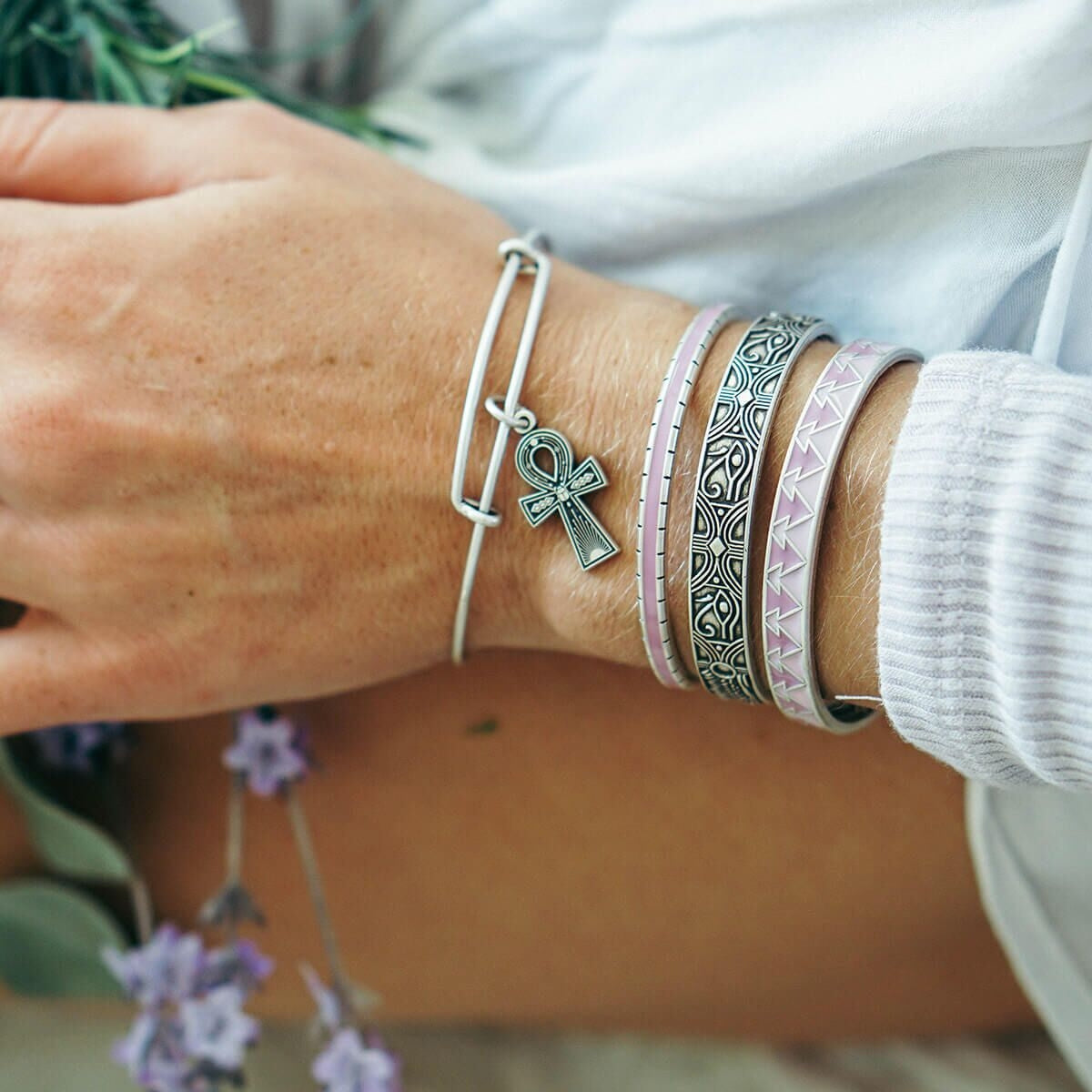 Eye of Horus Cuff Bracelet Set of 3 - Ancient Egyptian Protection Amulet Jewelry for Women - Perfect for Spiritual Healing, Boho Fashion & Gift Giving