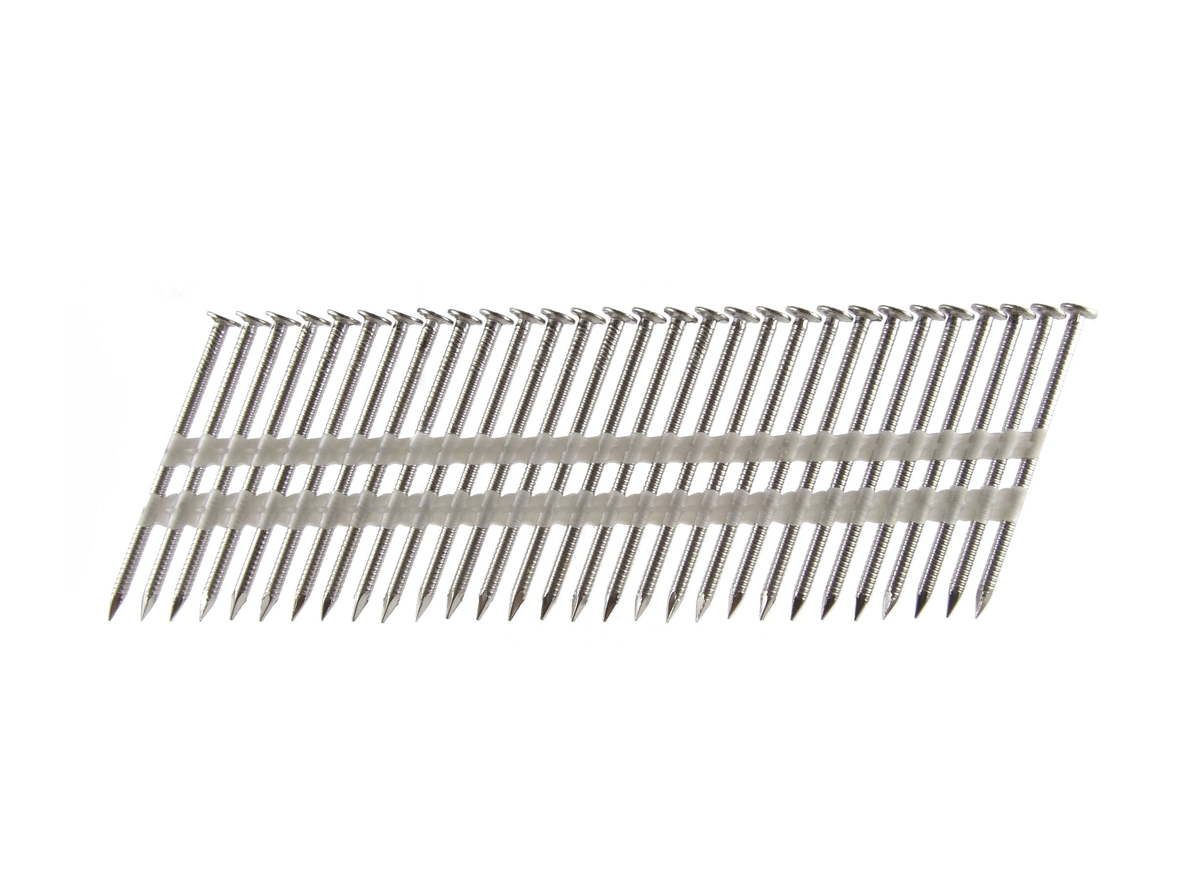 B&C Eagle A3X131RSS/22 3-Inch x 0.131 x 22° S304 Stainless Steel Ring Shank Framing Nails - Plastic Collated (500 per Box) - Ideal for Outdoor Construction, Deck Building & Roofing Projects