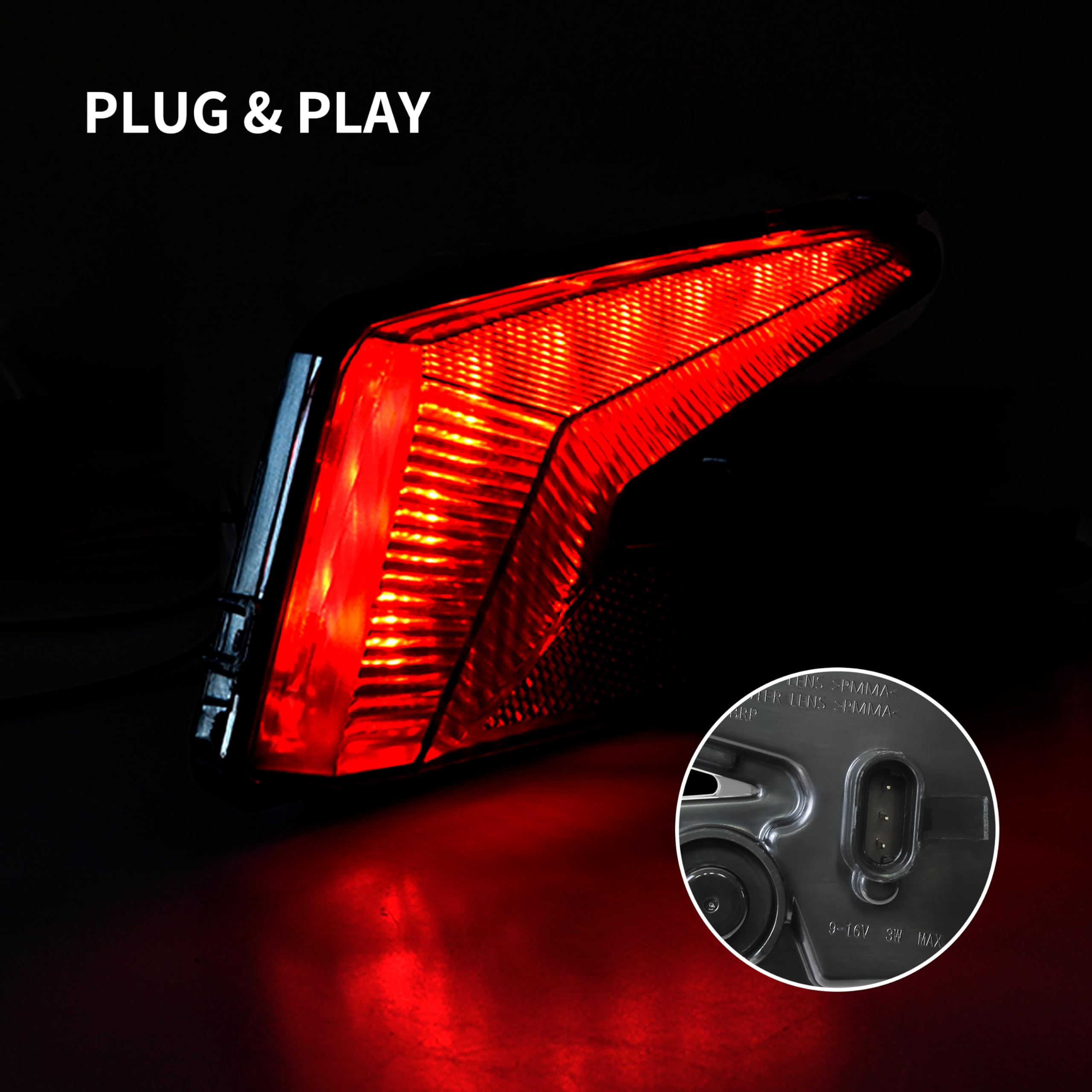SAUTVS LED Taillights Assembly for Can-Am Maverick X3 XDS XRS Max Turbo R (2017-2025) - High-Performance Rear Tail Lights & Brake Stop Lamps - 2PCS (Part #710004744) - Perfect for Off-Road Adventures, Night Driving & Enhanced Safety