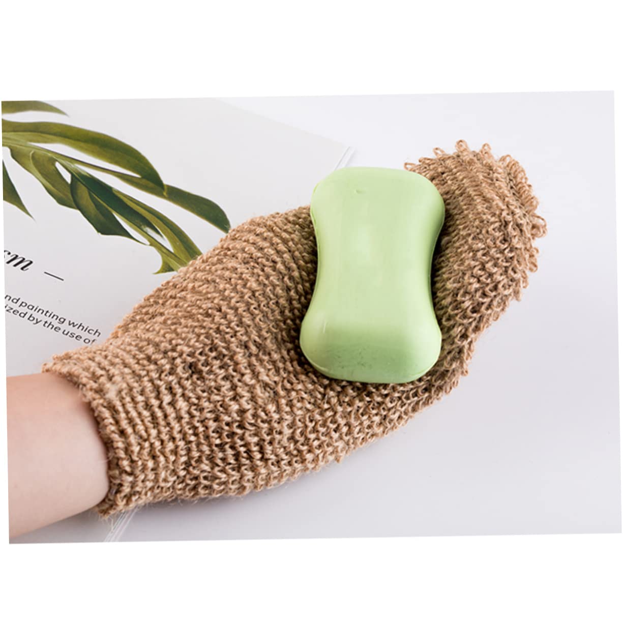 DOITOOL 6-Pack Exfoliating Shower Gloves - Body Scrub Gloves for Deep Cleansing, Dead Skin Removal & Massage - Bath & Spa Accessories with Soap Pouch - Perfect for Exfoliation, Foaming & Skin Renewal in Shower or Bath